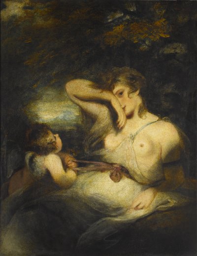 Die Schlange im Gras (Liebe löst die Zone der Schönheit), 1785 von Joshua Reynolds